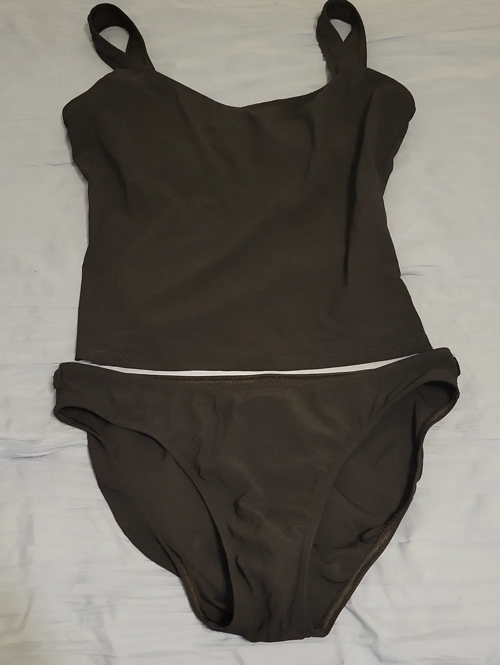 Michael Kors Solid Black Women's Tankini and Bikini Bottom Set